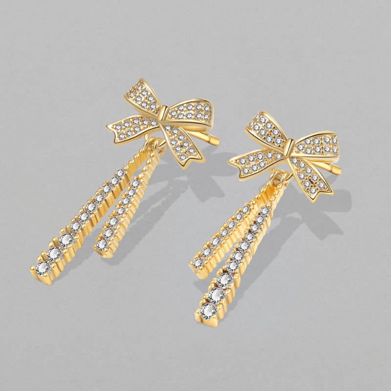 The Golden Rhinestones Earrings