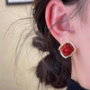 Rose Gem Stud Earring