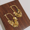 Golden-tone finish drop earring