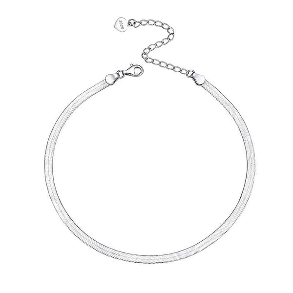 Snake Silver Stainless Steel Anklet