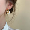 Grape Natural Pearl Earrings