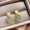 Green Gade Drop Earring