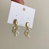Grape Natural Pearl Earrings