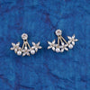 Floral Crystal and Pearl Earrings