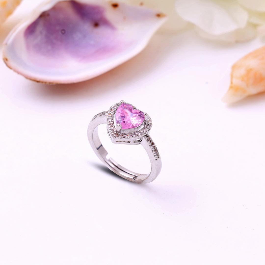 Heart Cubic Zircon Ring