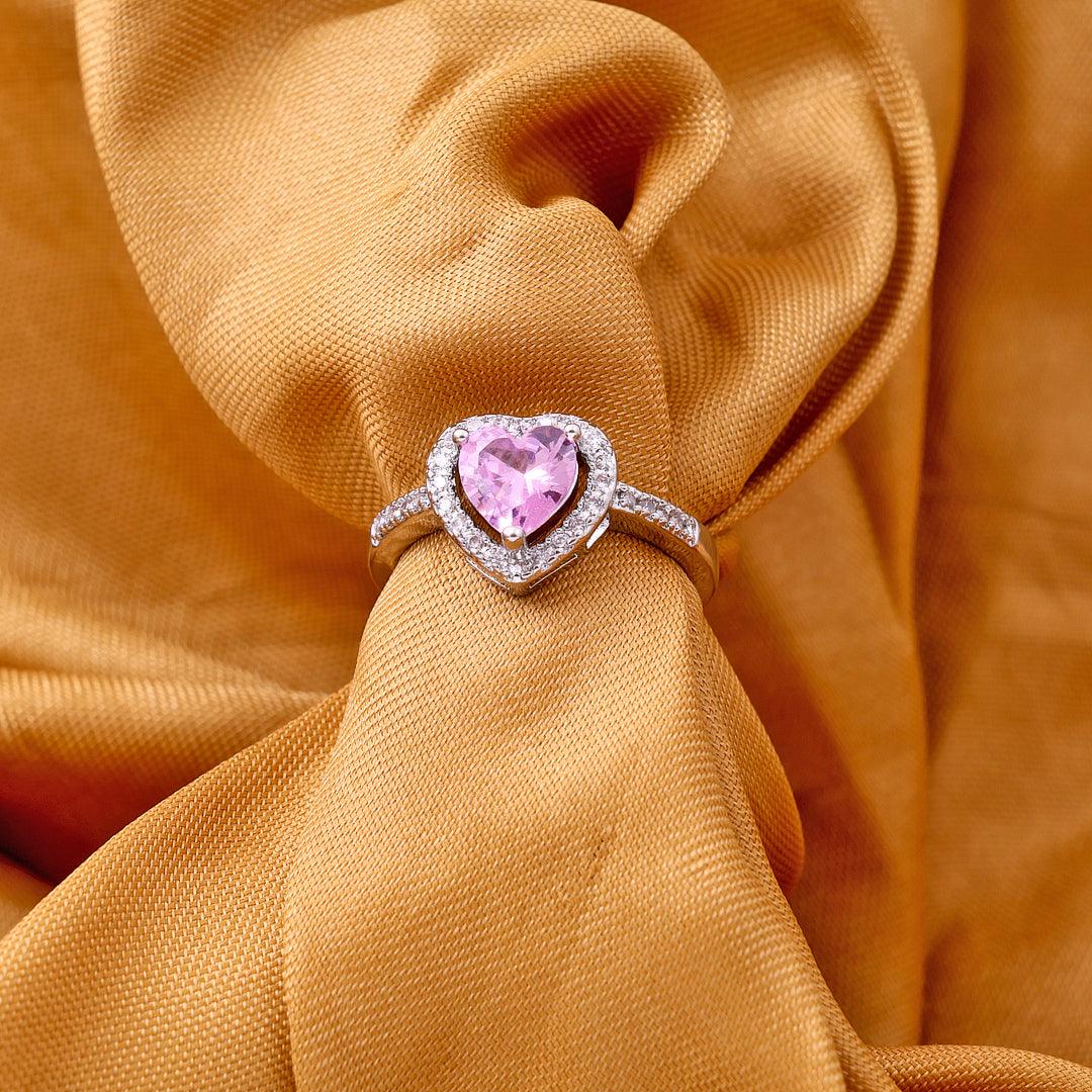 Heart Cubic Zircon Ring