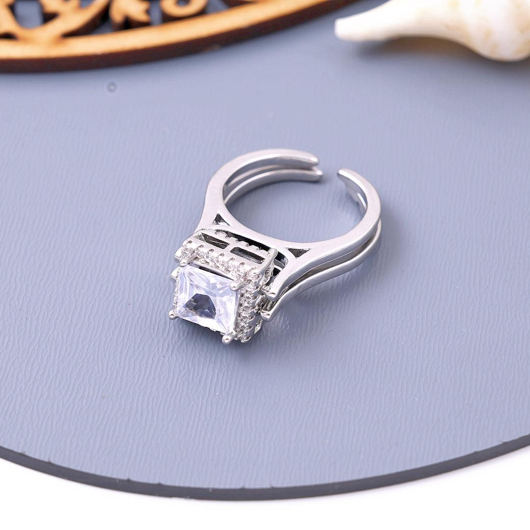 Dual Flip Crystal Adjustable Rings