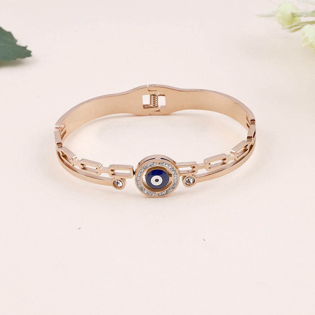 Rose Gold Evil Eye Bracelet