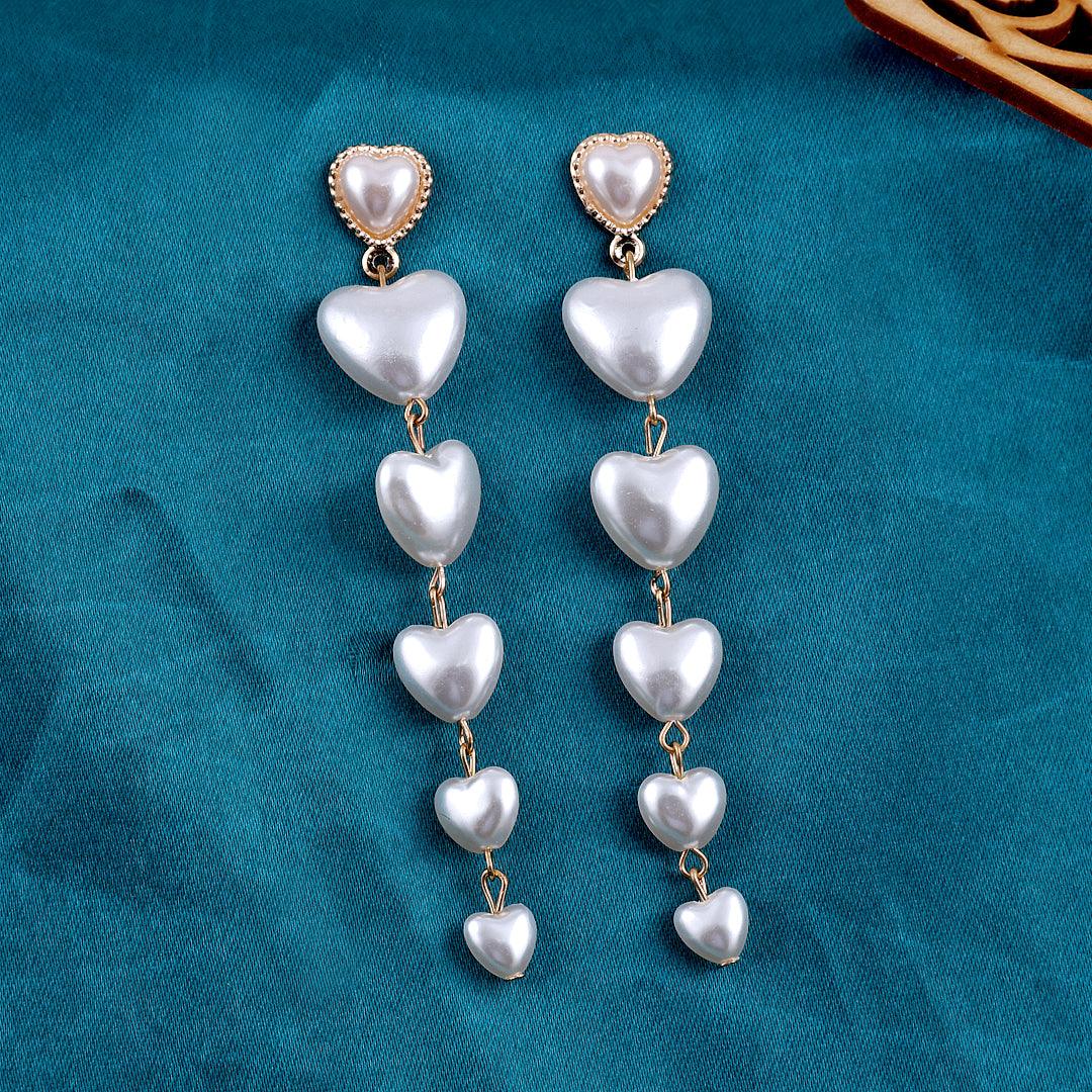 Heart Drop Earrings