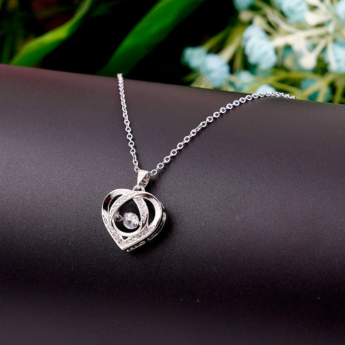 Silver Heart Pendant Necklace