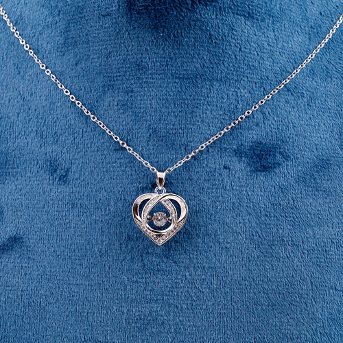 Silver Heart Pendant Necklace