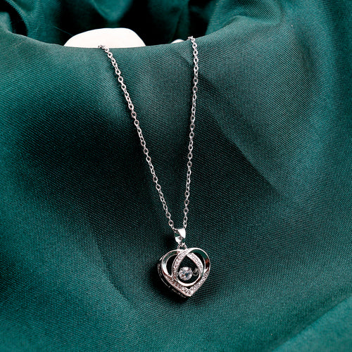Silver Heart Pendant Necklace