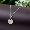 silver memory pendant for charm necklace