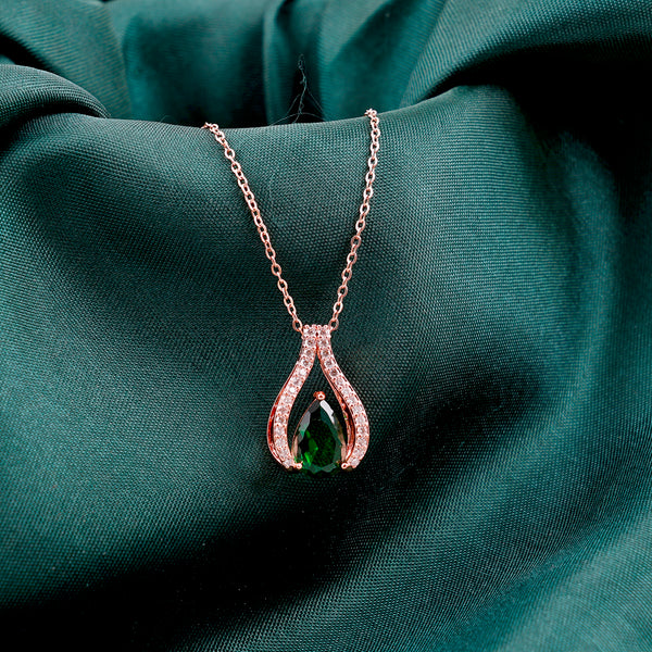 Two Rows Halo Pendant