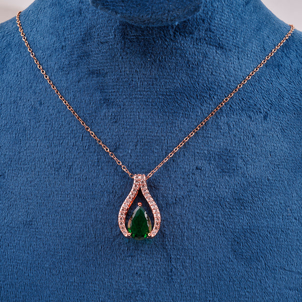 Two Rows Halo Pendant
