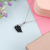 Crystal Swan Charm DiamondNecklace