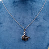 Crystal Swan Charm DiamondNecklace