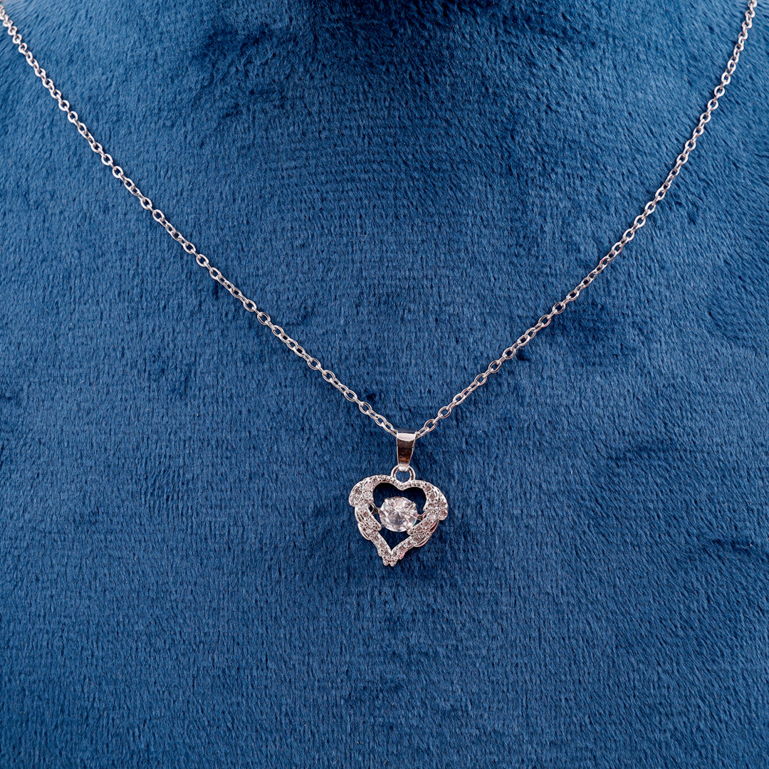 Stone Heart Gold Necklace Chain