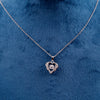 Stone Heart silver Necklace Chain