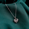 Stone Heart silver Necklace Chain