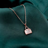 Rose Gold Layers Bag Necklace
