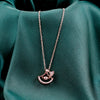 Gold Plated Zircon Heart Pendant Necklace