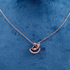 Gold Plated Zircon Heart Pendant Necklace