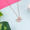 Gold Plated Zircon Heart Pendant Necklace