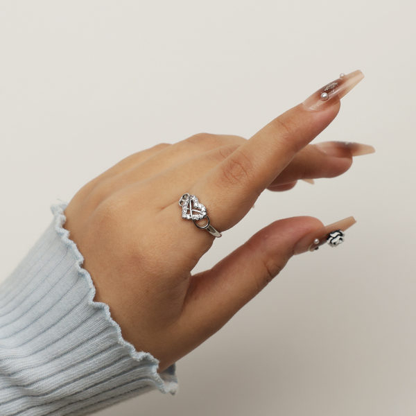Silver Herat Stone Ring