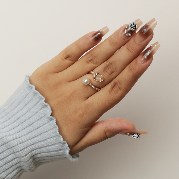 Tulip flower ring
