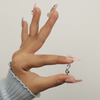 Silver Infinity Symbol Adjustable Ring