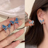 Cute butterfly stud earrings