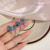 Cute butterfly stud earrings