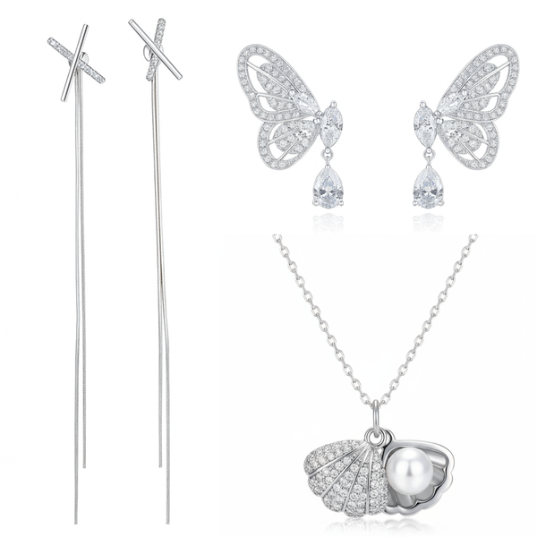 Pack Of 3 Silvers Jewelry