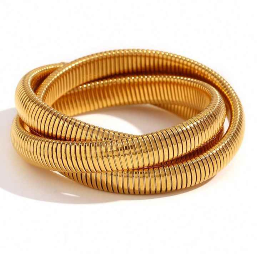 Triple Cobra style Bracelet Bangle