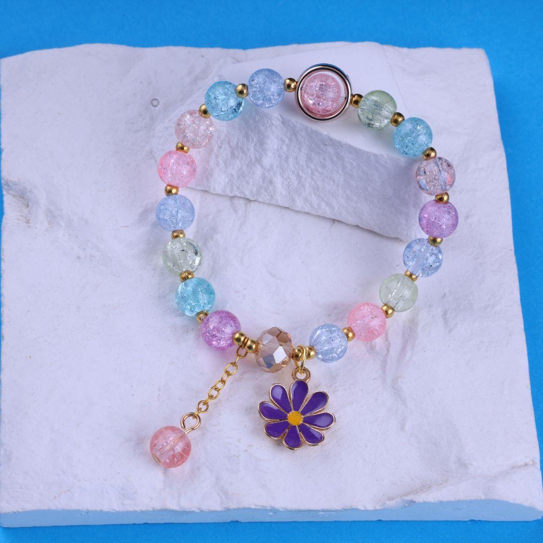 Whimsical Flower Charm Bracelet