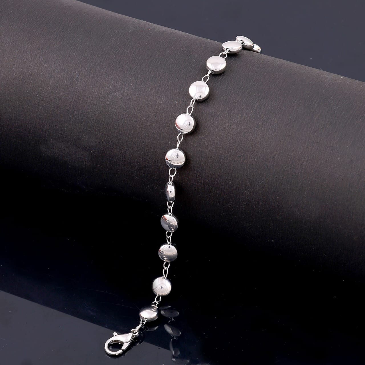 Sterling Silver Tiny Circles Bracelet