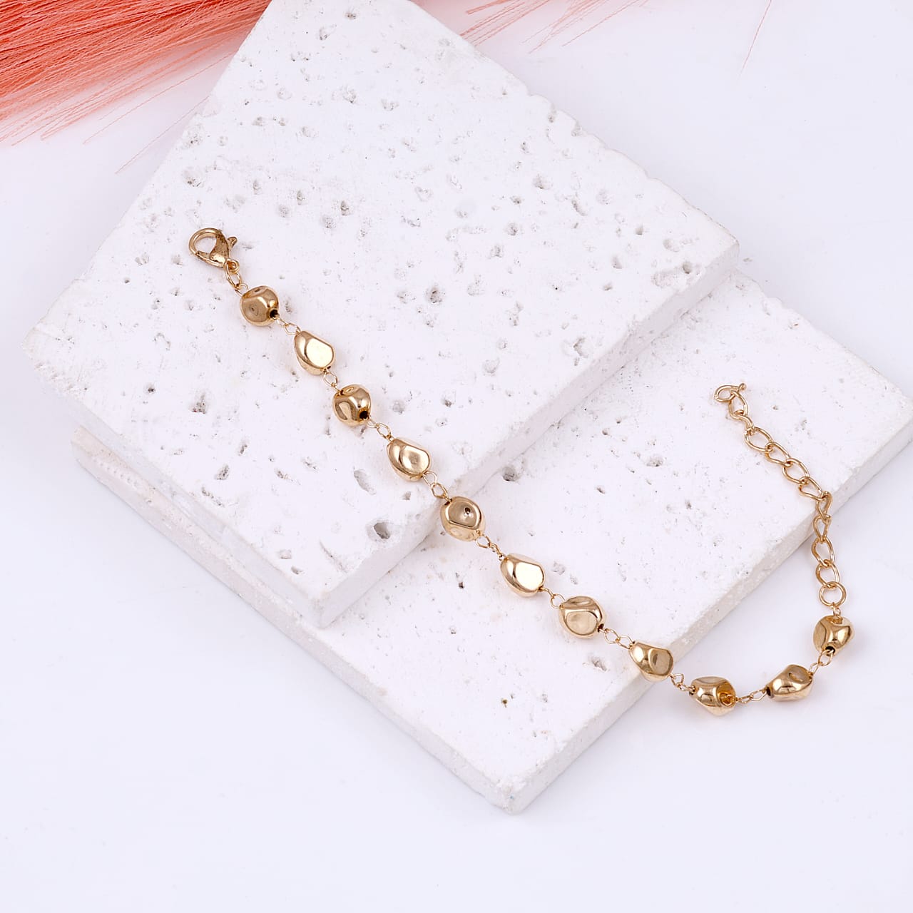 Gold Plated Tiny Circle Bracelet