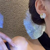 Gold Plated Round Pearl Earring