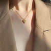 Gold plated small heart necklace
