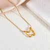Golden chain butterfly type necklace