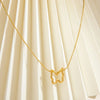 Golden chain butterfly type necklace
