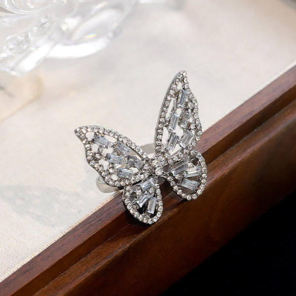 CrystalSparklepeak Butterfly Ring