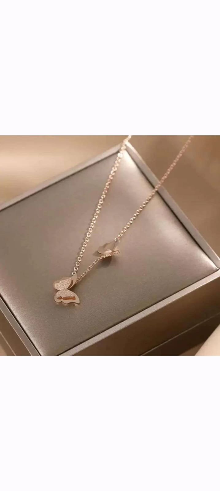 Golden Plated Shiny Clover love necklace