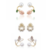 Pack Of 3 Graceful Pearl Earrings