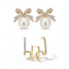 Pack Of 2 Golden Fashionable Earring