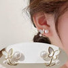 White Butterfly Cuff Earring