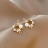 Butterfly Pearl Earring