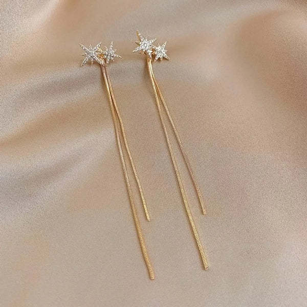 Star Shaped Rhinstone Earring