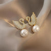 Swan stylish moti earring